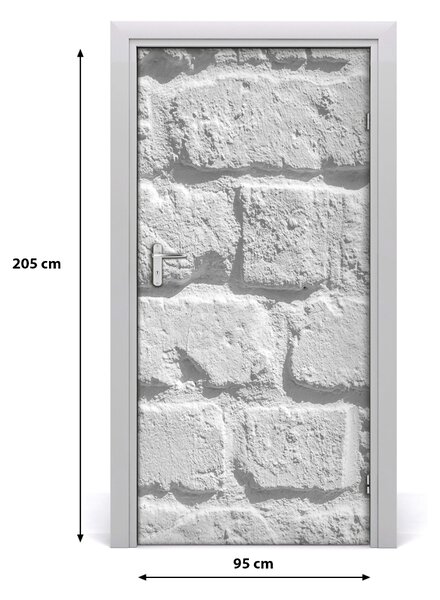 Fototapeta na dvere tehlová stena 95x205 cm