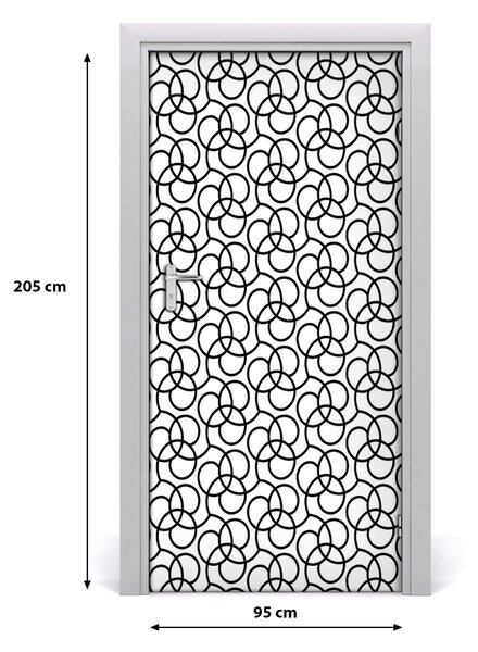 Fototapeta na dvere geometrické pozadie 95x205 cm