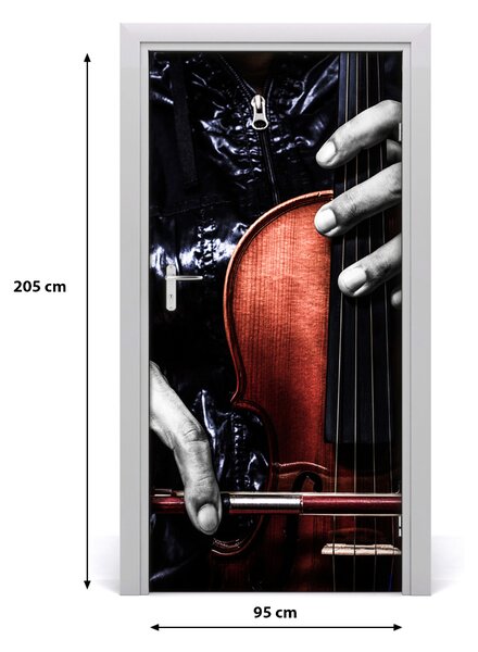 Fototapeta na dvere hudba husle 95x205 cm
