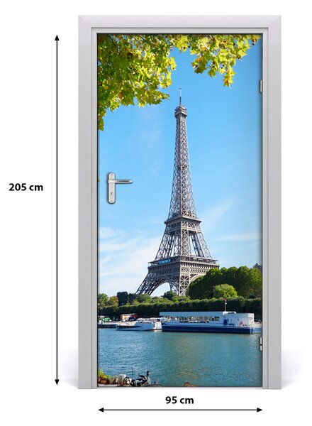 Fototapeta samolepiace na dvere Eiffelova veža 95x205 cm