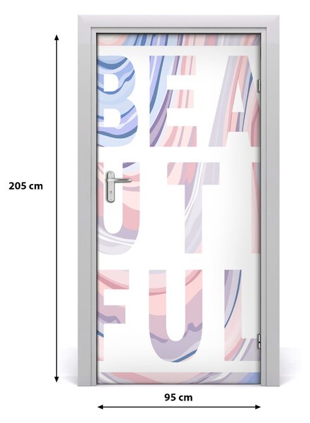 Fototapeta samolepiace na dvere pekný 95x205 cm