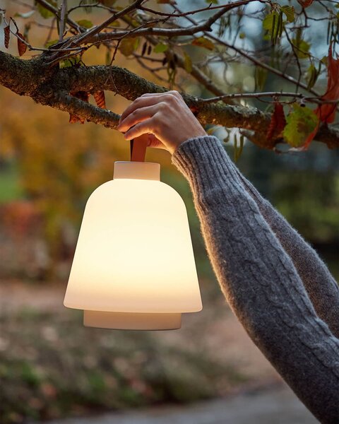 MUZZA Vonkajšia lampa iyad biela