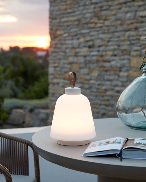 MUZZA Vonkajšia lampa iyad biela