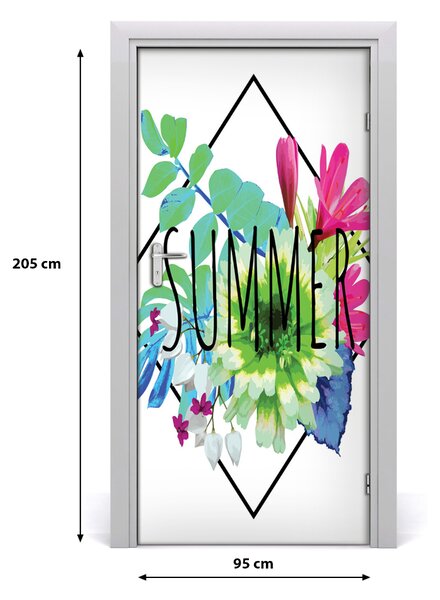 Fototapeta samolepiace na dvere leto 95x205 cm