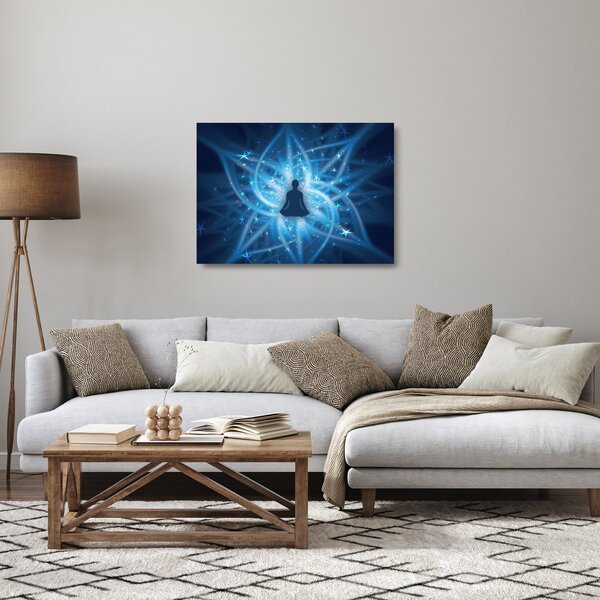 Sklenený obraz - Spirituálna energia (70x50 cm)