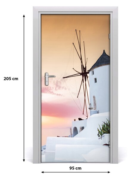 Fototapeta samolepiace na dvere Santorini Grécko 95x205 cm