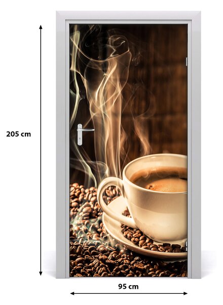 Fototapeta na dvere samolepiace aromatická káva 95x205 cm