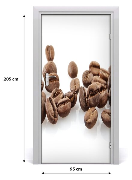Fototapeta na dvere samolepiace zrnká kávy 95x205 cm
