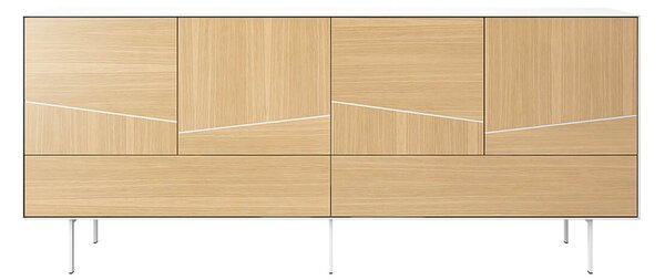 MUZZA Komoda inasa 200 x 84 cm biela