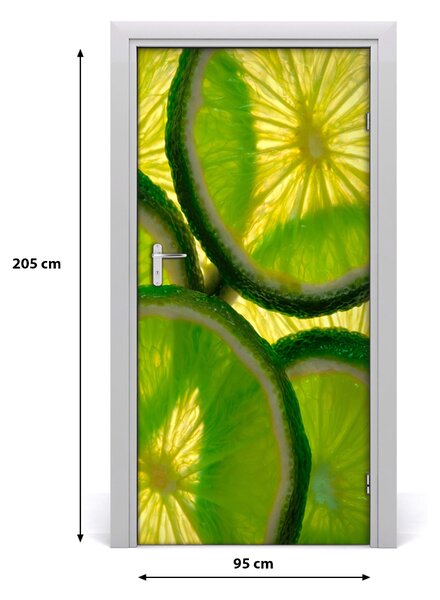 Fototapeta na dvere samolepiace limetka 95x205 cm