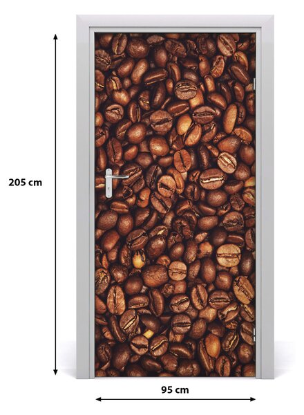 Fototapeta na dvere samolepiace zrnká kávy 95x205 cm