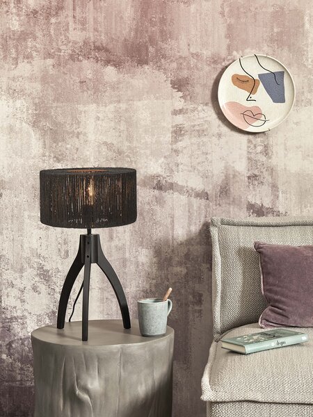 MUZZA Stolná lampa gazuto 40 cm čierna