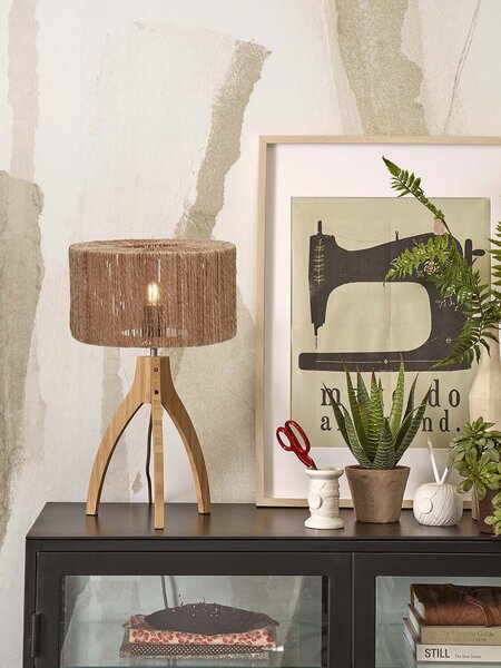 MUZZA Stolná lampa gazuto 40 cm prírodná