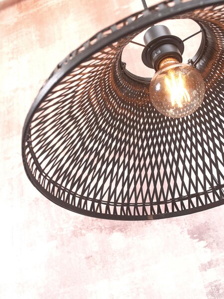MUZZA Stojacia lampa hitana čierna