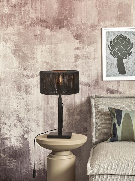 MUZZA Stolná lampa gazuto 37 cm čierna