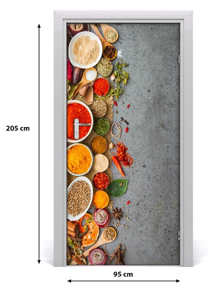 Fototapeta na dvere samolepiace Kolorowe korenie 95x205 cm