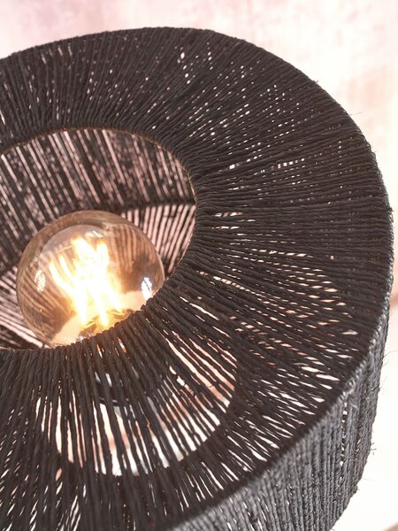 MUZZA Stolná lampa gazuto 40 cm čierna