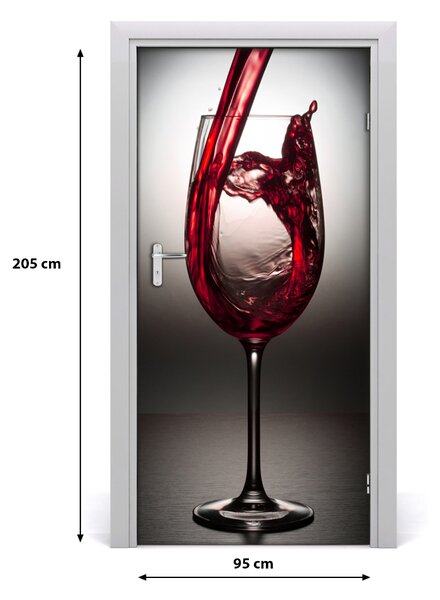 Fototapeta na dvere samolepiace červené víno 95x205 cm