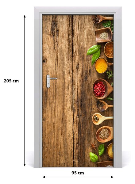 Fototapeta na dvere samolepiace Kolorowe korenie 95x205 cm