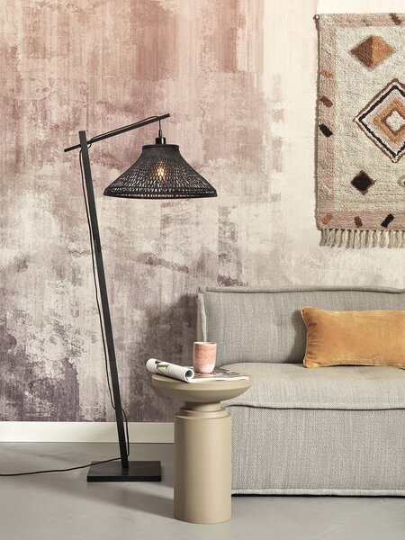 MUZZA Stojacia lampa hitana čierna