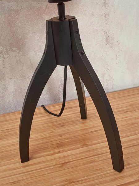 MUZZA Stolná lampa gazuto 40 cm čierna
