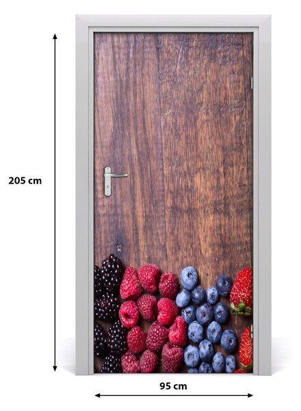 Fototapeta na dvere samolepiace lesné ovocie 95x205 cm