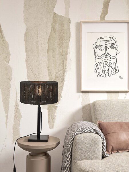 MUZZA Stolná lampa gazuto 37 cm čierna