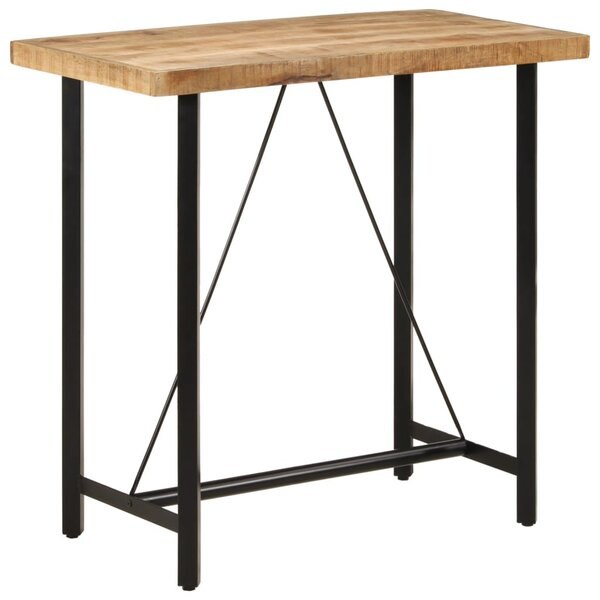 Barový stôl 110x55x107 cm masívne mangové drevo a železo