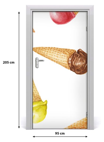 Fototapeta na dvere samolepiace zmrzilna vafle 95x205 cm