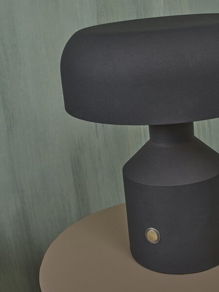 MUZZA Stolná lampa troppo 30 cm čierna
