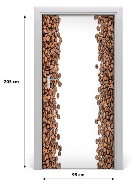 Fototapeta na dvere samolepiace zrnká kávy 95x205 cm