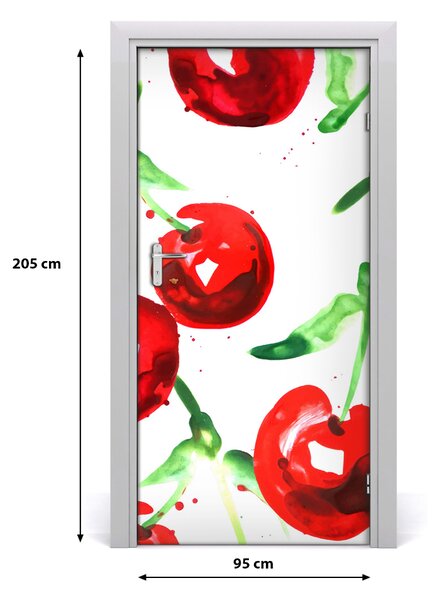 Fototapeta na dvere do domu samolepiace višne 95x205 cm