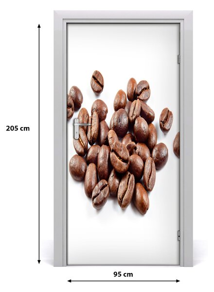 Fototapeta na dvere samolepiace zrnká kávy 95x205 cm
