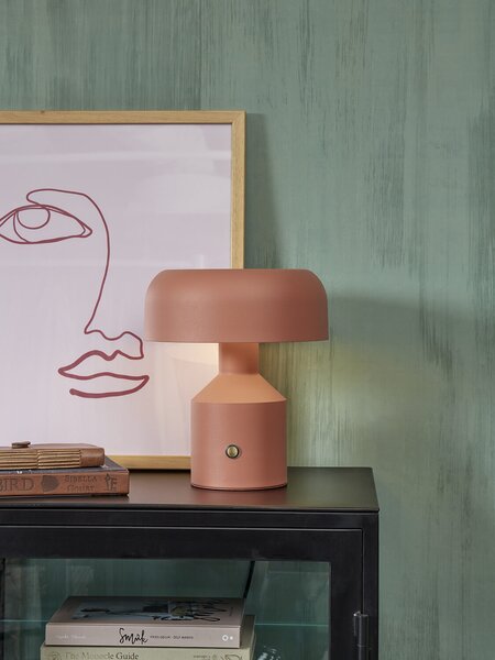 MUZZA Stolná lampa troppo 30 cm ružová
