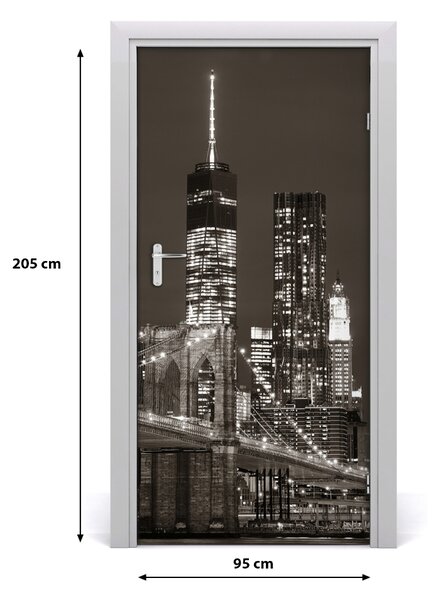 Fototapeta samolepiace dvere Manhattan New York 95x205 cm