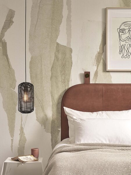 MUZZA Stropná lampa tanami 35 cm čierna