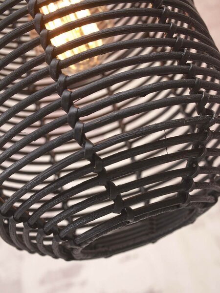MUZZA Stropná lampa tanami 35 cm čierna
