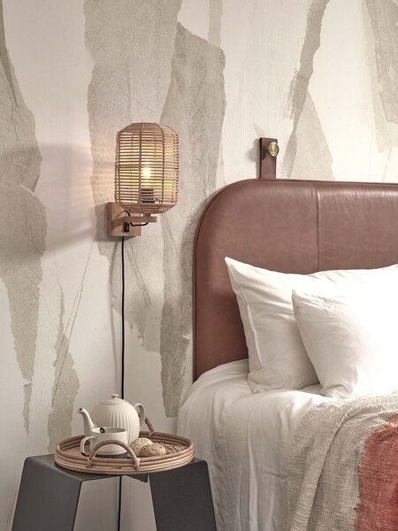MUZZA Nástenná lampa tanami 25 cm prírodná