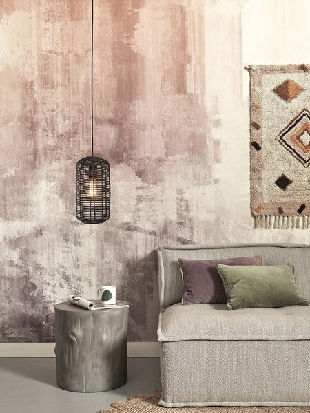 MUZZA Stropná lampa tanami 35 cm čierna