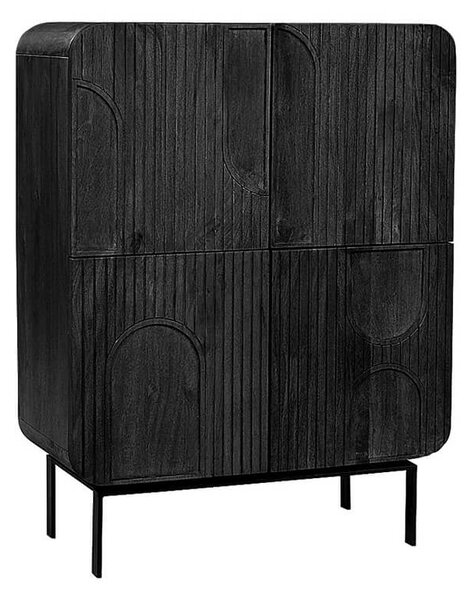 MUZZA Kabinet sarrina 90 x 120 cm čierný