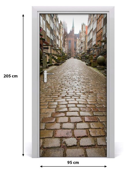 Fototapeta samolepiace na dvere Gdaňsk Poľsko 95x205 cm