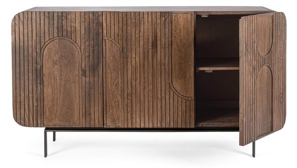 MUZZA Komoda sarrina 145 x 82 cm hnedá