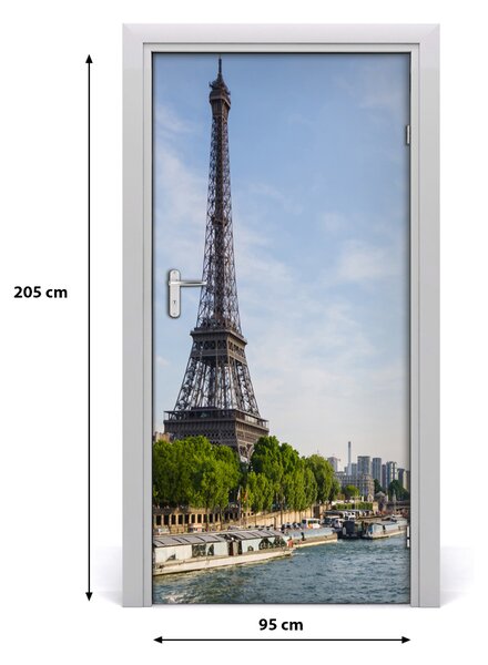 Fototapeta samolepiace na dvere Eiffelova veža 95x205 cm