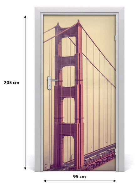 Fototapeta samolepiace dvere Most San Francisco 95x205 cm