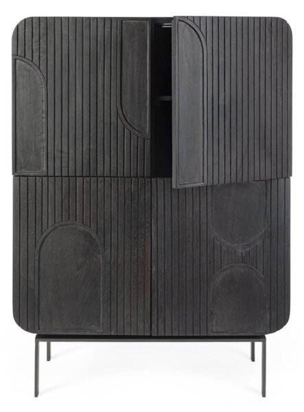 MUZZA Kabinet sarrina 90 x 120 cm čierný