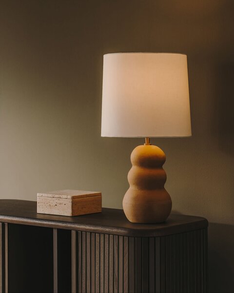 MUZZA Stolná lampa sedma prírodná