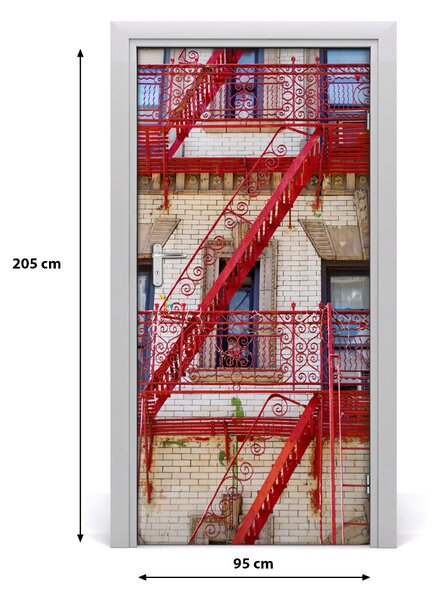 Fototapeta samolepiace na dvere taliansky dom 95x205 cm