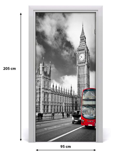 Fototapeta samolepiace na dvere Elizabeth Tower Londýn 95x205 cm