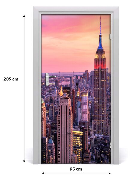 Fototapeta samolepiace na dvere New York zachód 95x205 cm