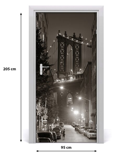 Fototapeta samolepiace dvere Manhattan New York 95x205 cm